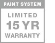 15 year paint system warranty